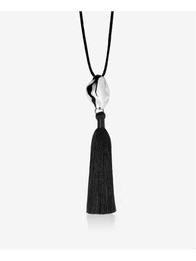 RING CONCIERGE Coco Tassel Necklace Convertible Sterling Silver NEB $248
